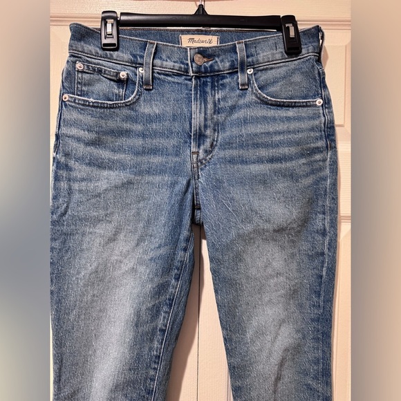 Madewell Mid Rise Perfect Vintage rough hem Jeans. Size 26 GUC. - Picture 2 of 13